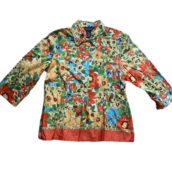 Van Heusen 🌼 Floral Top! - Picture 1 of 10
